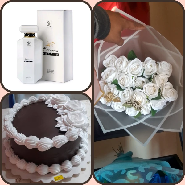 Regalo con kake bombón y perfume y ramo eterno (mariposa absolu)'s foto | AlKombomaster |  BizneCubano