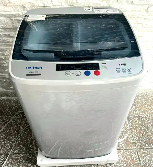 🆕️❗️❗️ •Lavadora AUTOMÁTICA 6kg Haitech, 1 mes de garantía, 8 procesos de lavado, dimensiones 525×520×865's foto | AlKombomaster |  BizneCubano
