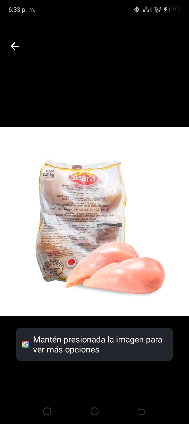 Pechuga de pollo deshuesado y sin piel de 2 kilos's foto | AlKombomaster |  BizneCubano
